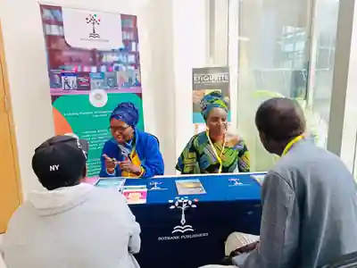 Marita Banda meeting readers at a publishing event