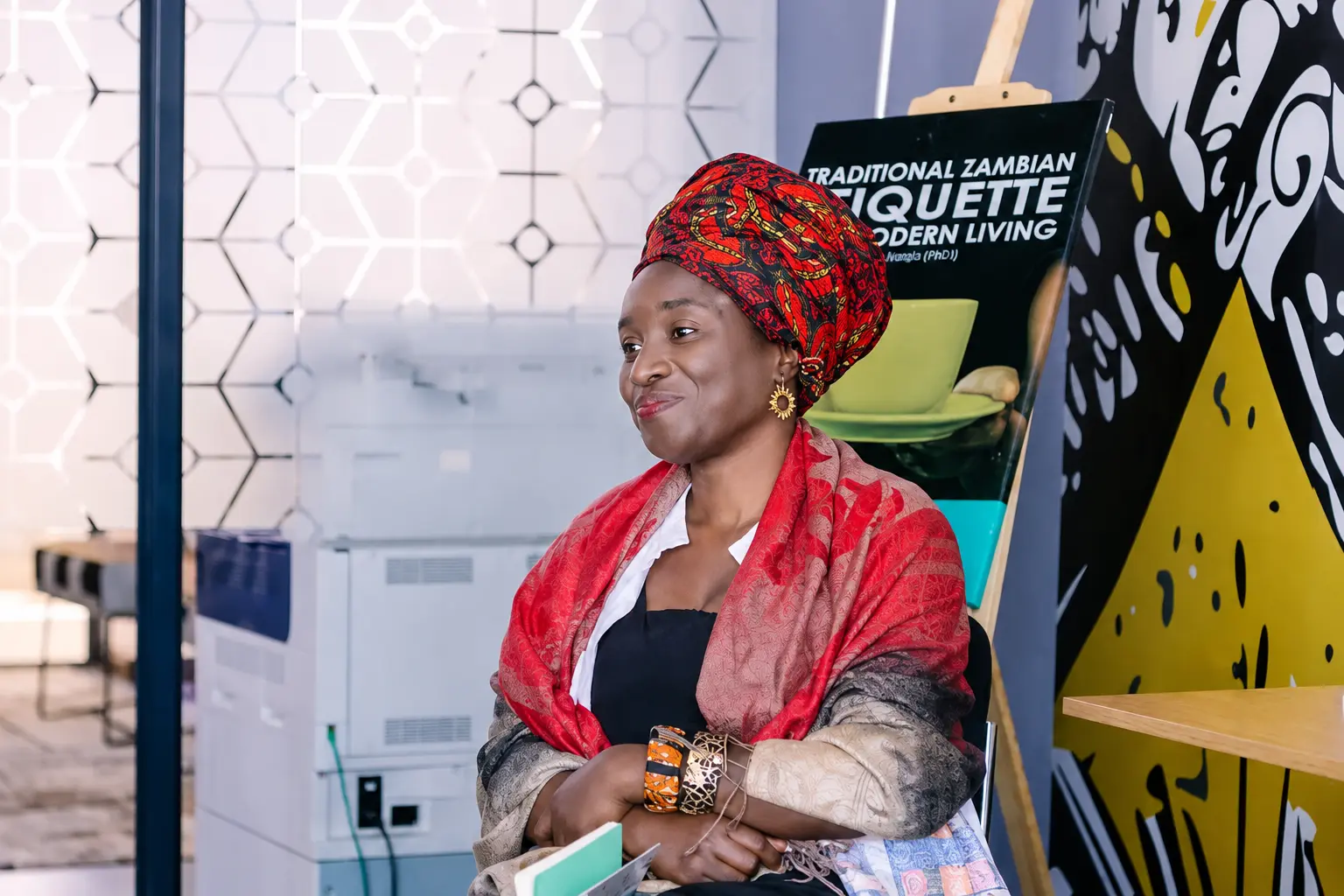 Marita Banda at an author event